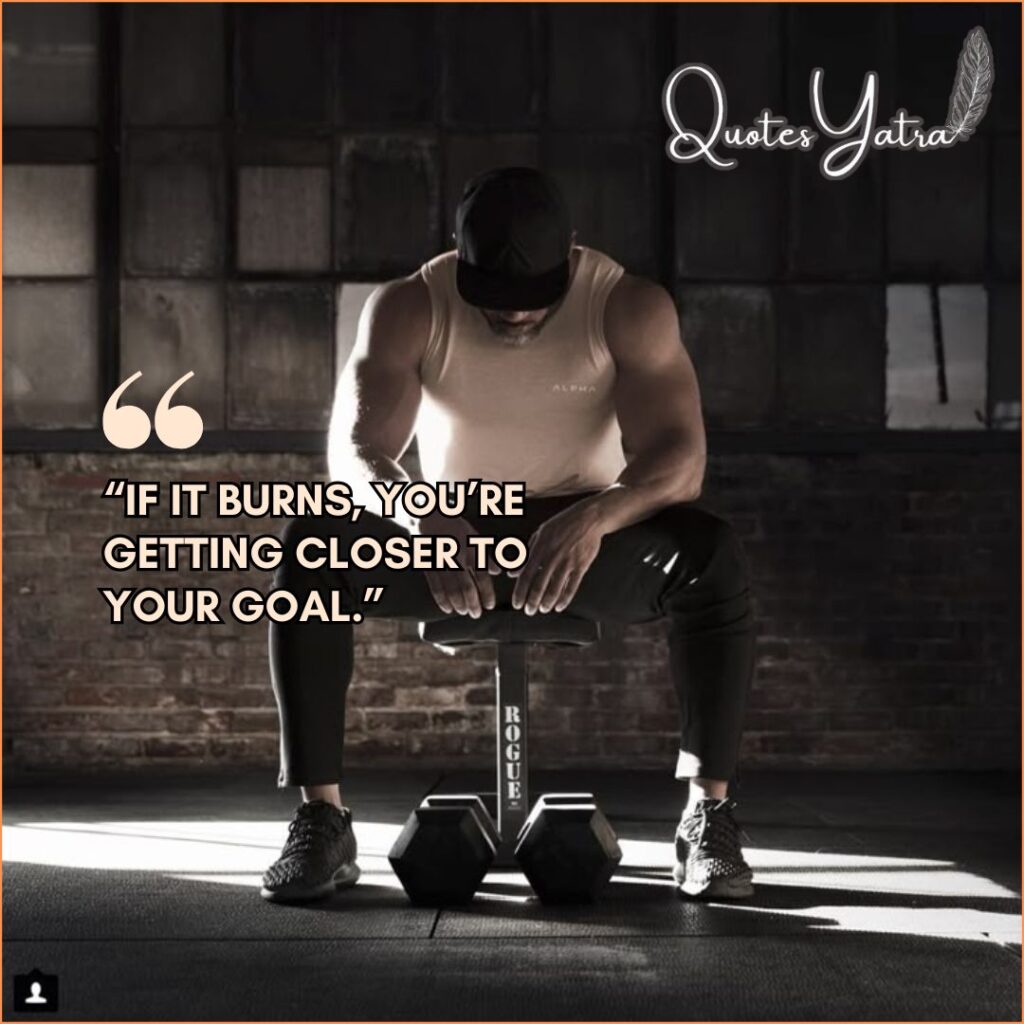 Gym Motivation Quotes for Pushing Through Pain
