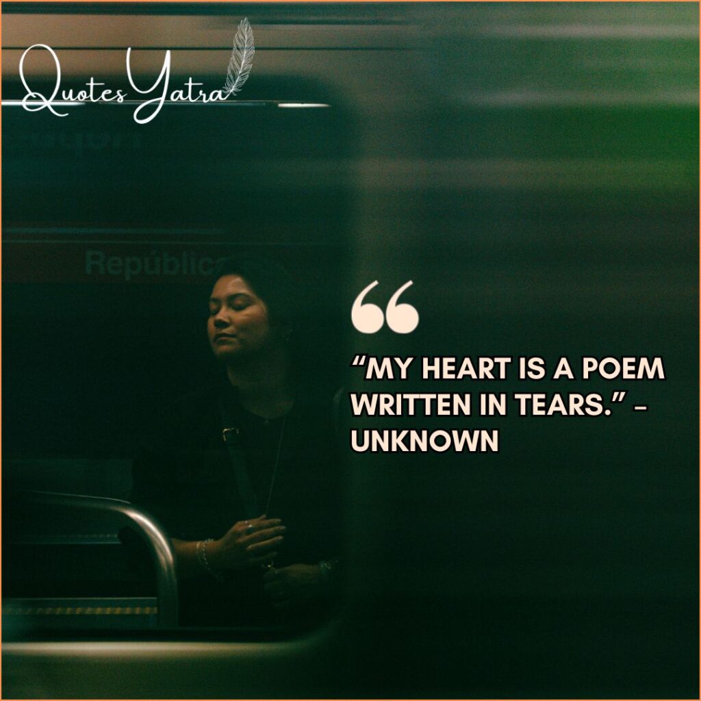 Poetic Sad Quotes About Sadness and the Soul